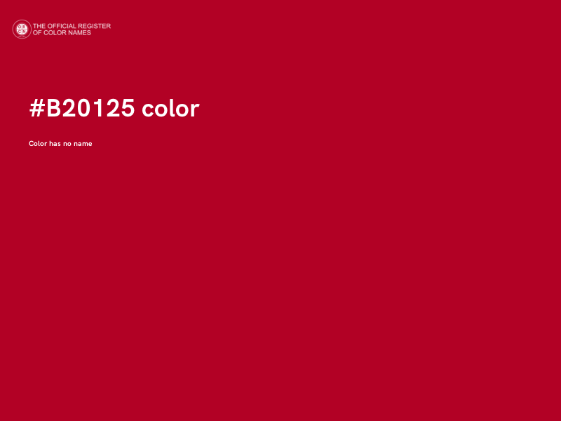 #B20125 color image