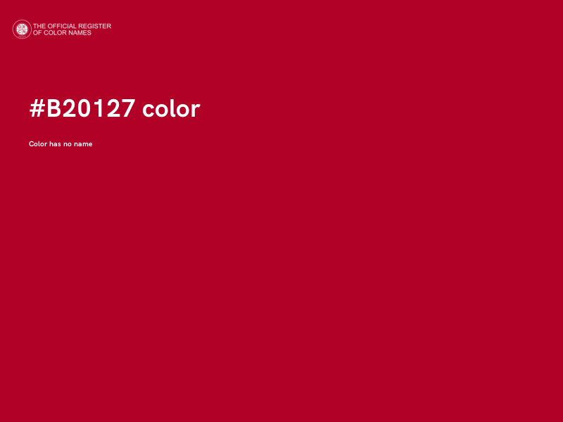 #B20127 color image