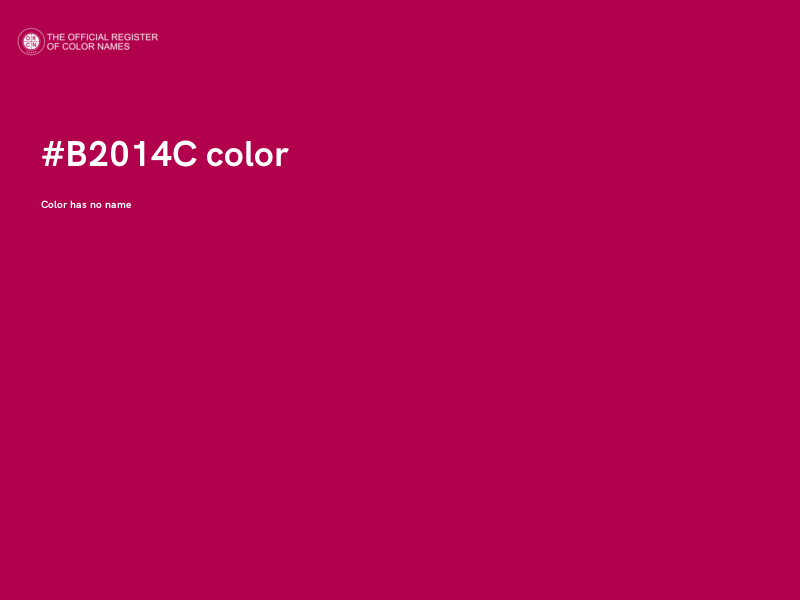 #B2014C color image