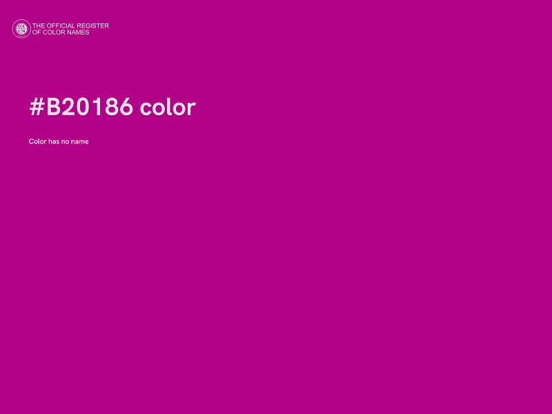 #B20186 color image