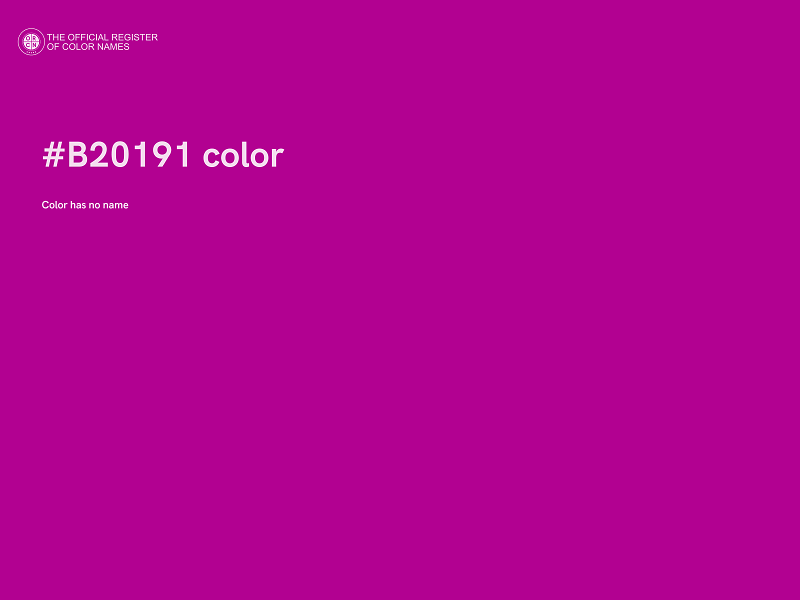 #B20191 color image