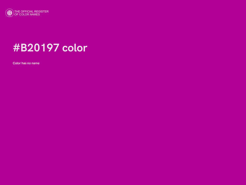 #B20197 color image