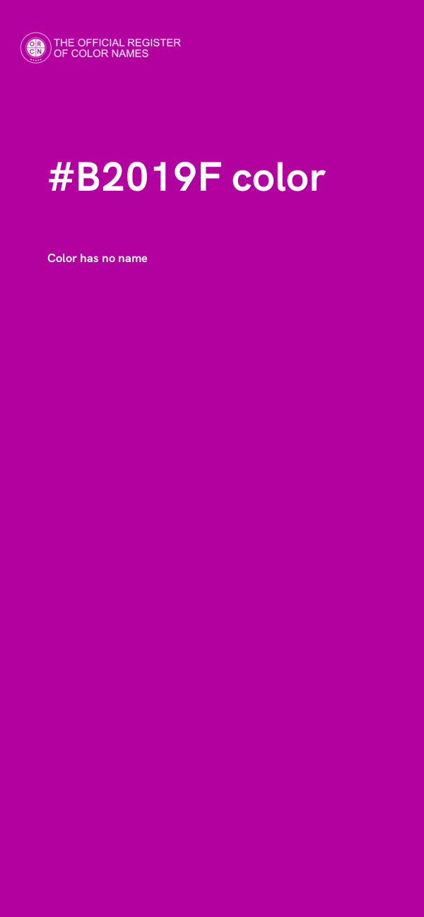 #B2019F color image