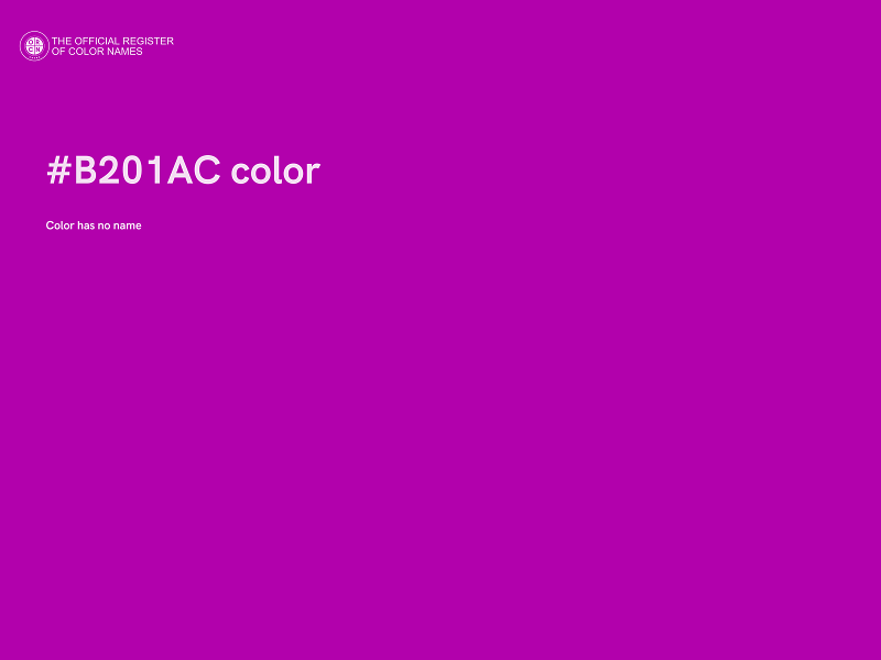 #B201AC color image