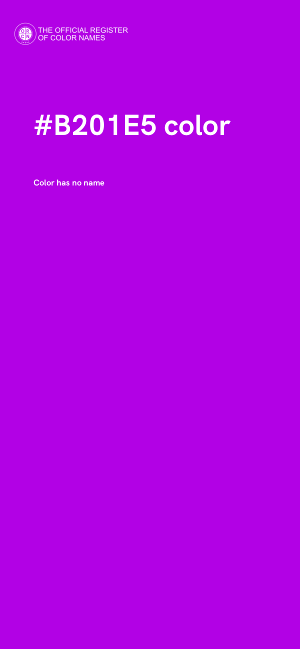 #B201E5 color image