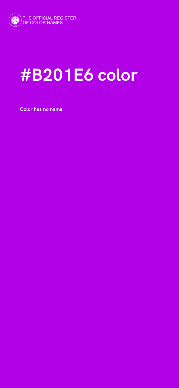 #B201E6 color image