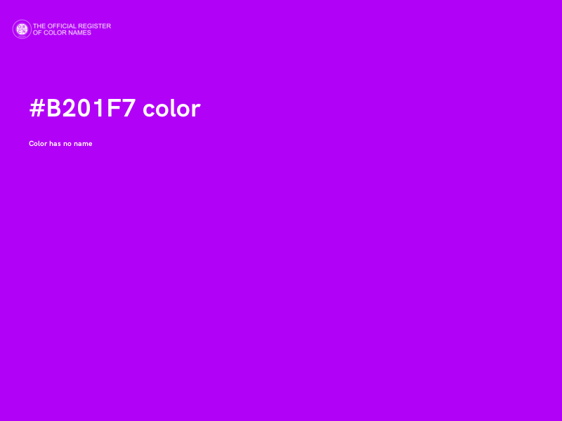 #B201F7 color image