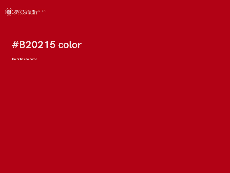 #B20215 color image