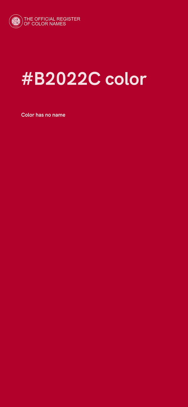 #B2022C color image