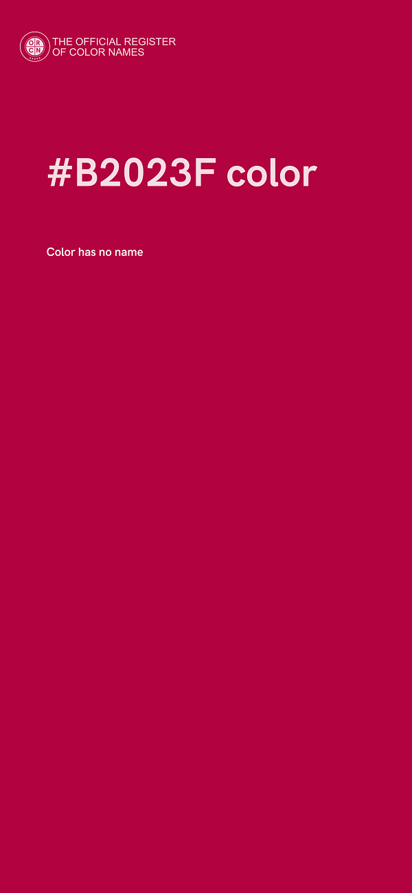 #B2023F color image