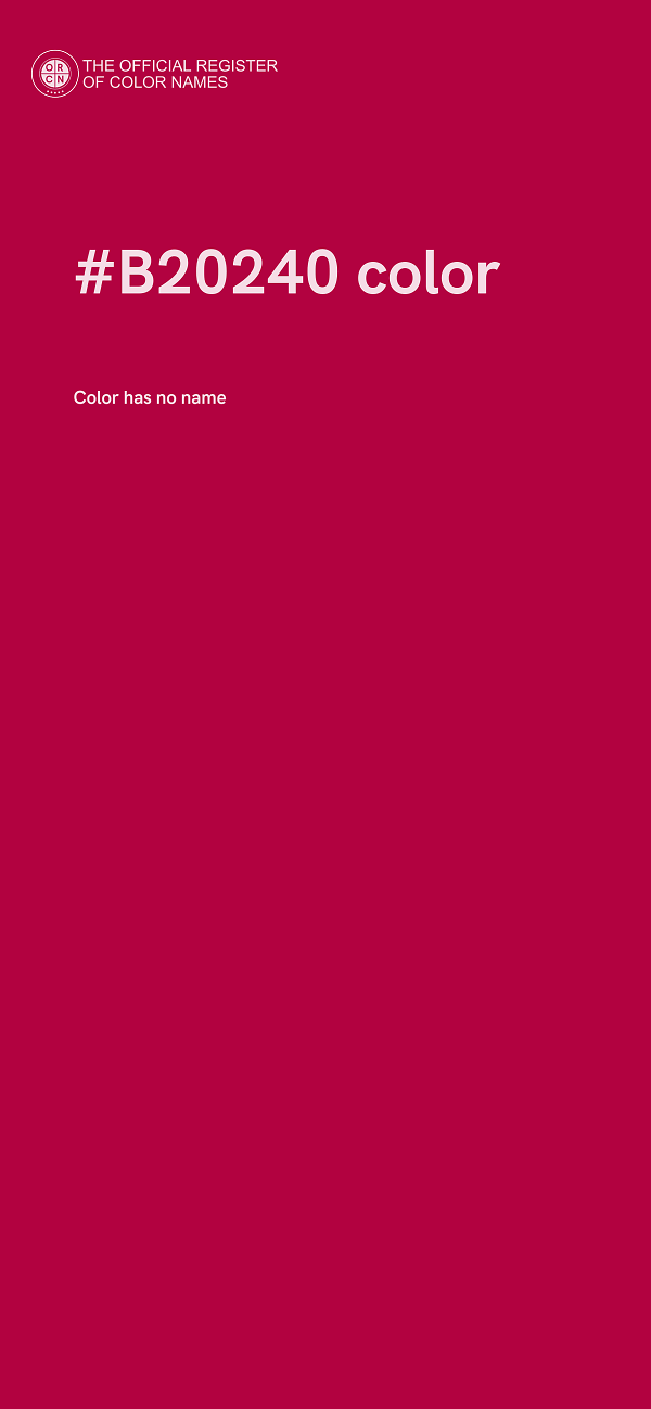#B20240 color image