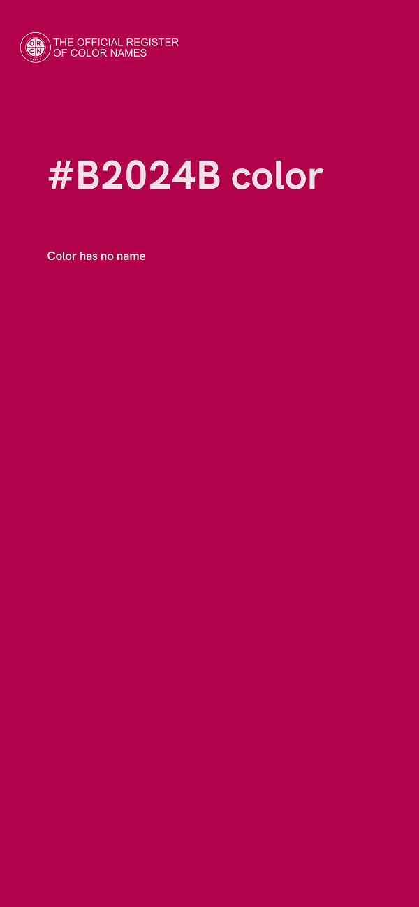 #B2024B color image