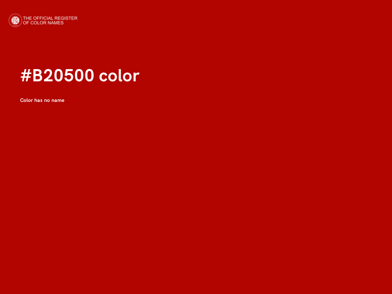 #B20500 color image