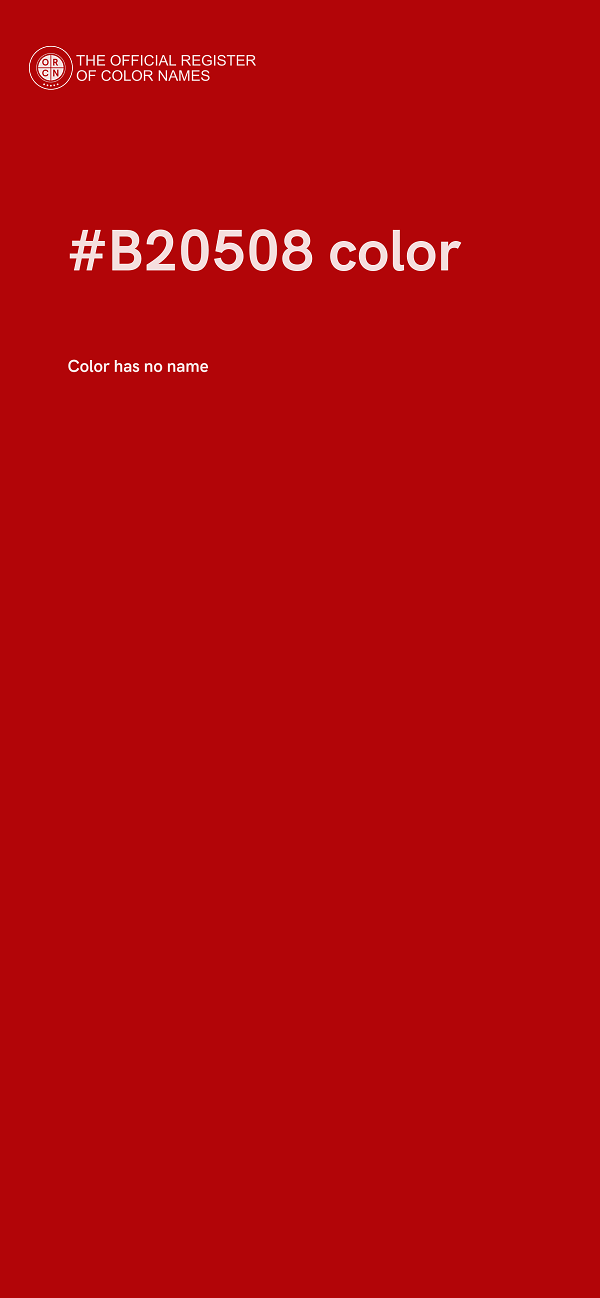 #B20508 color image