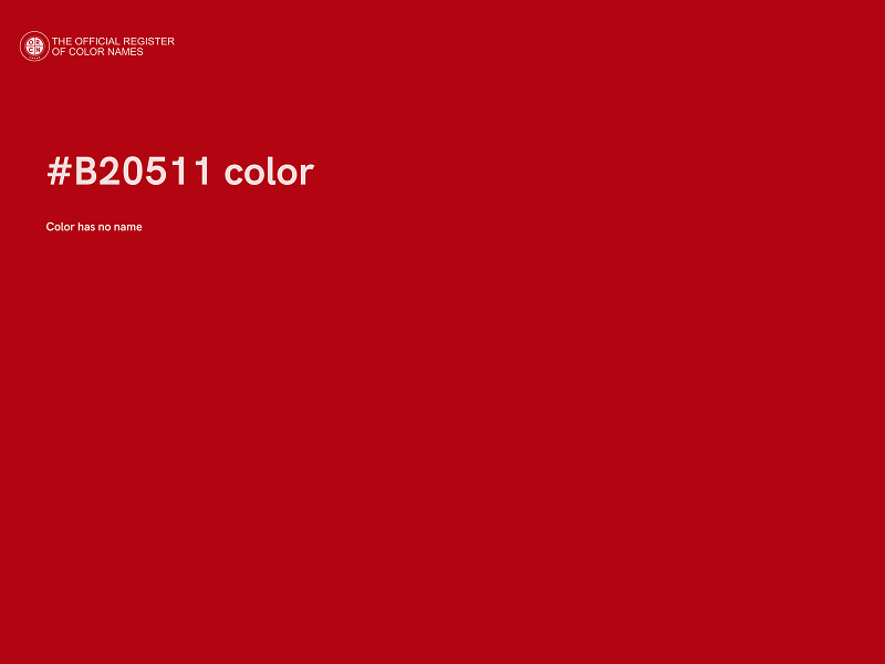 #B20511 color image