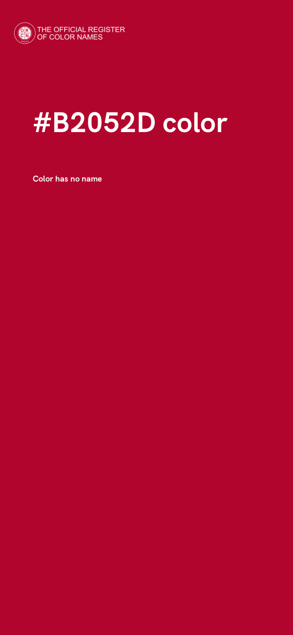 #B2052D color image