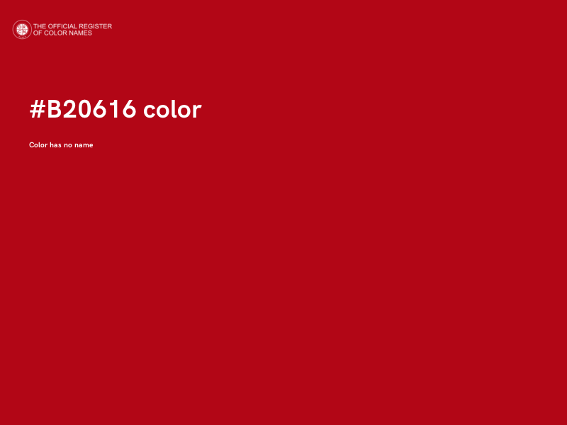 #B20616 color image