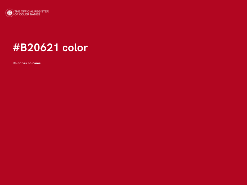 #B20621 color image