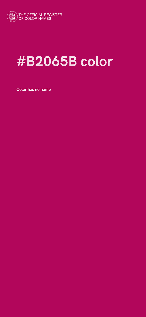 #B2065B color image