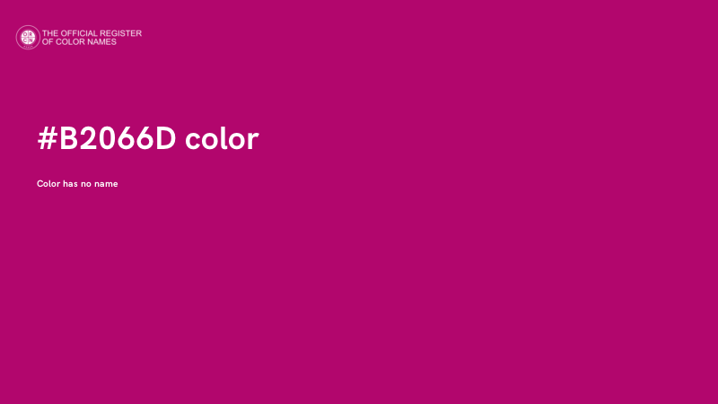 #B2066D color image