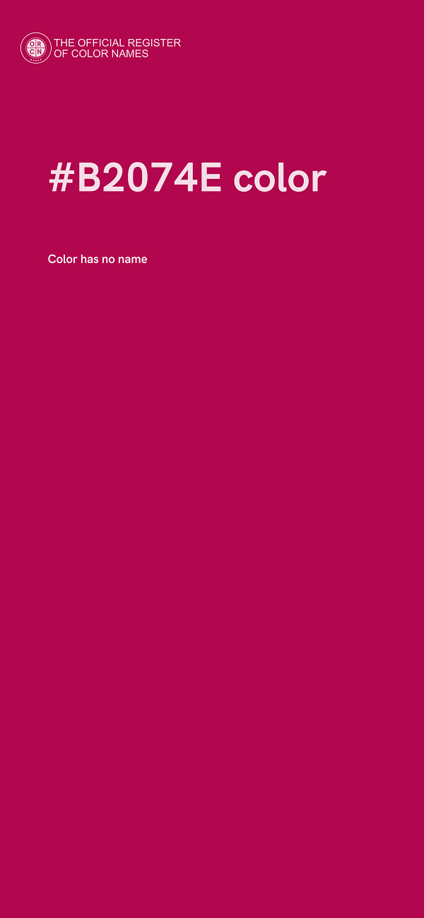 #B2074E color image