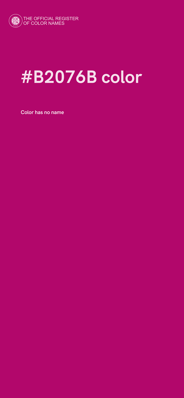 #B2076B color image