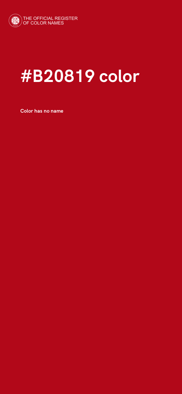 #B20819 color image