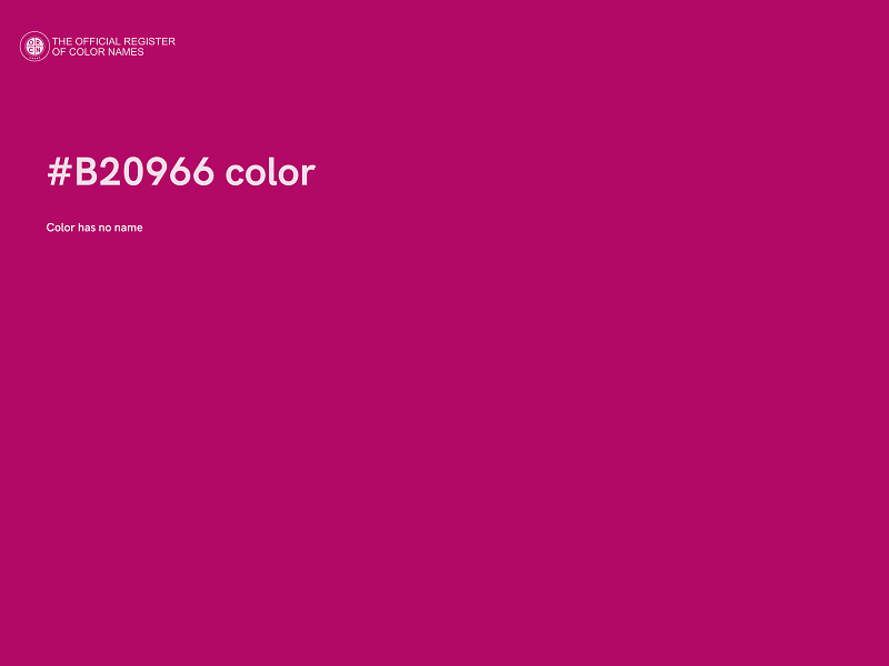 #B20966 color image