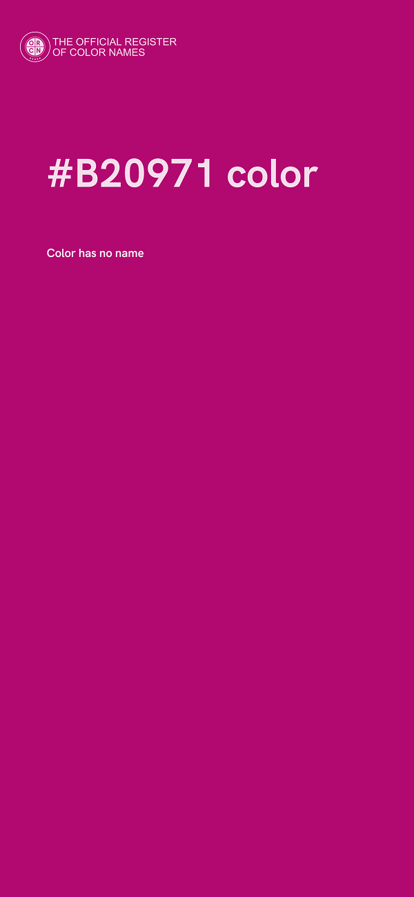 #B20971 color image