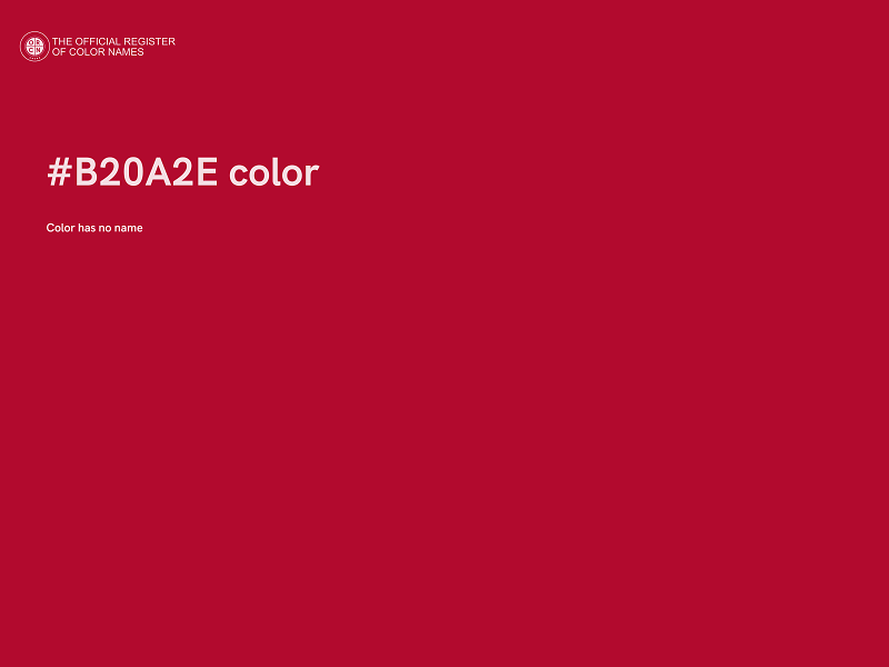 #B20A2E color image