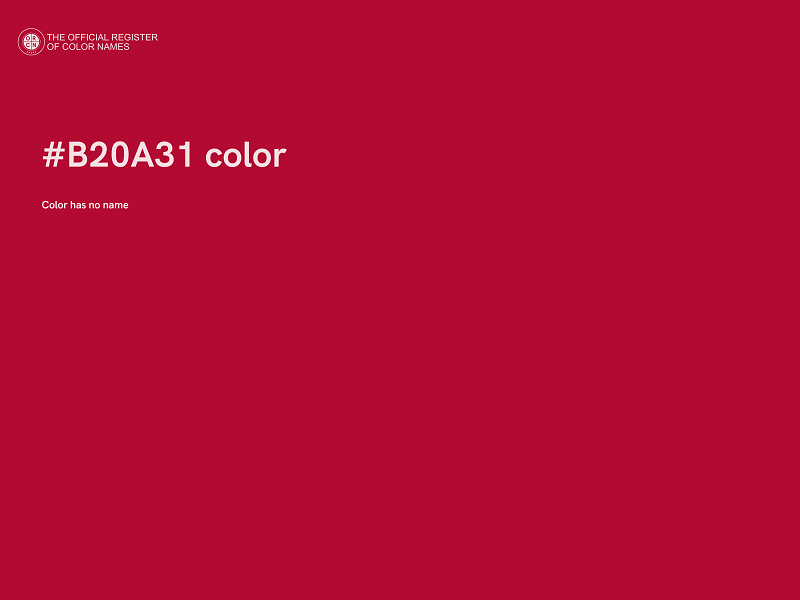 #B20A31 color image