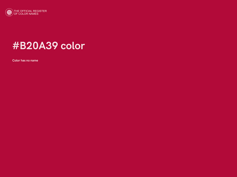 #B20A39 color image