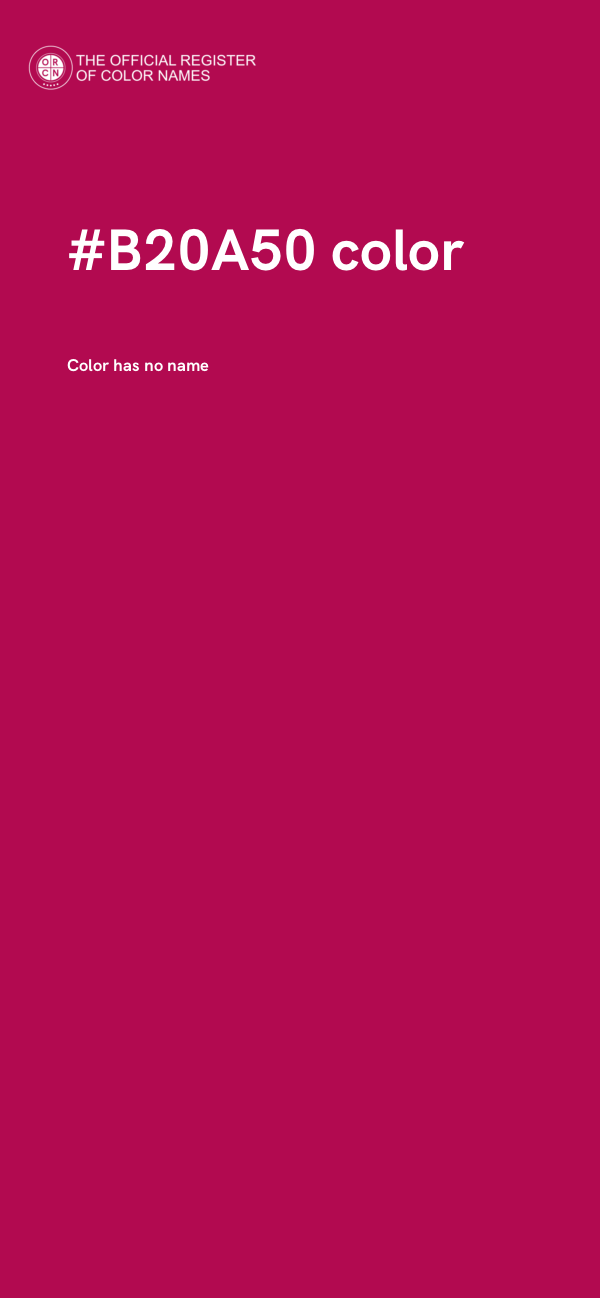 #B20A50 color image