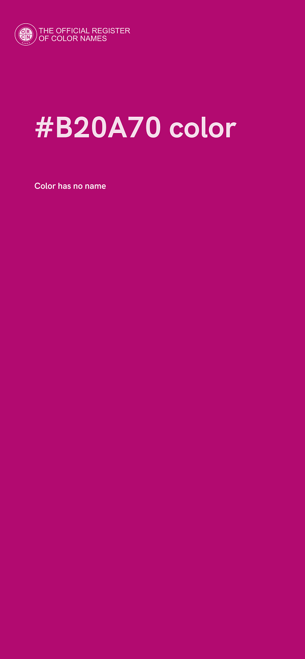 #B20A70 color image