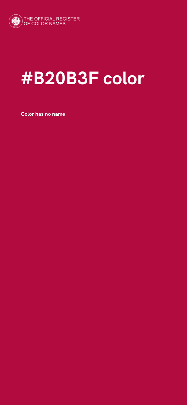 #B20B3F color image