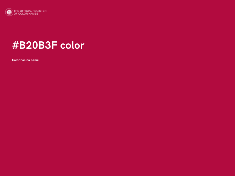 #B20B3F color image