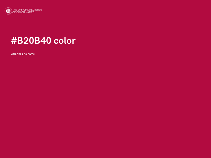 #B20B40 color image