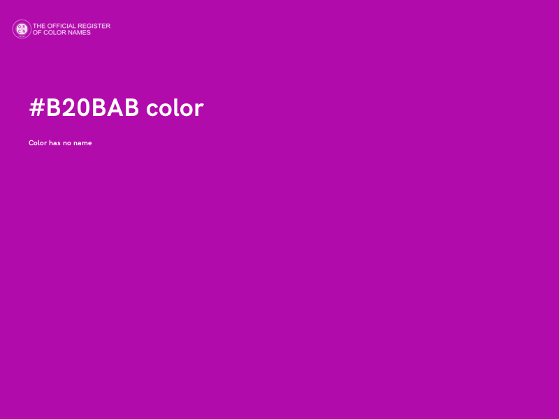 #B20BAB color image