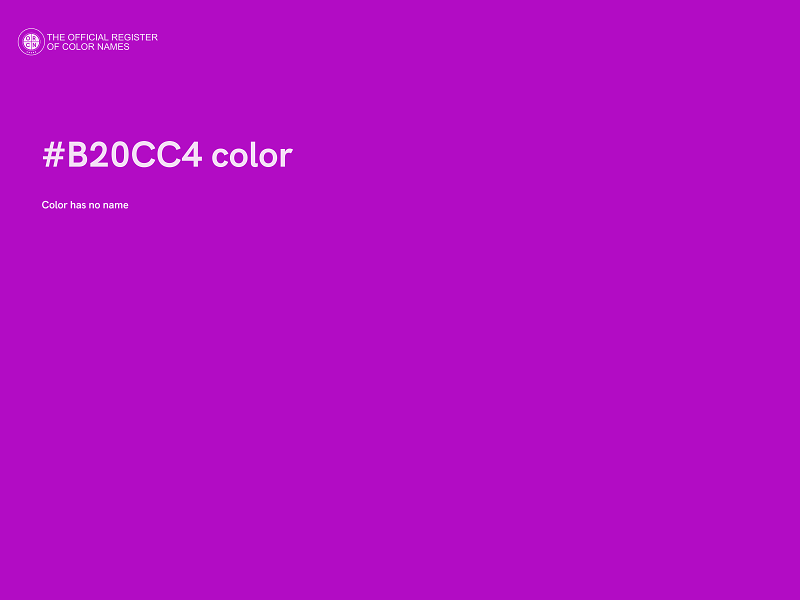 #B20CC4 color image