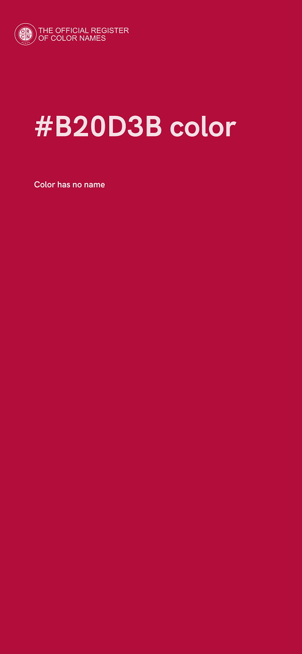 #B20D3B color image