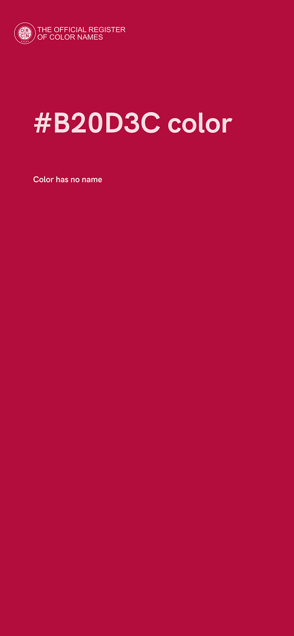 #B20D3C color image