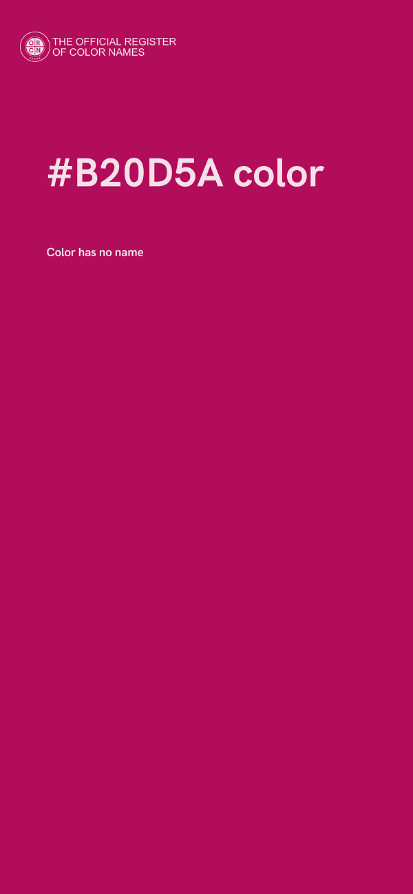 #B20D5A color image