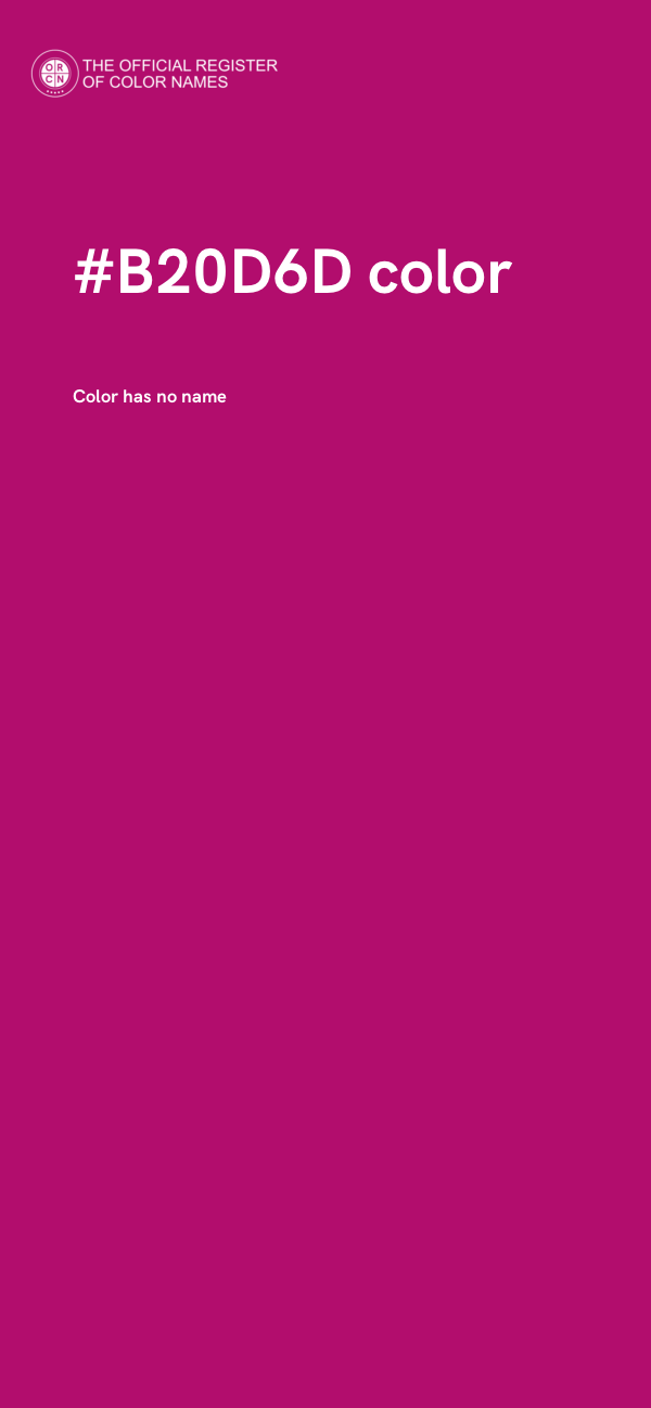 #B20D6D color image