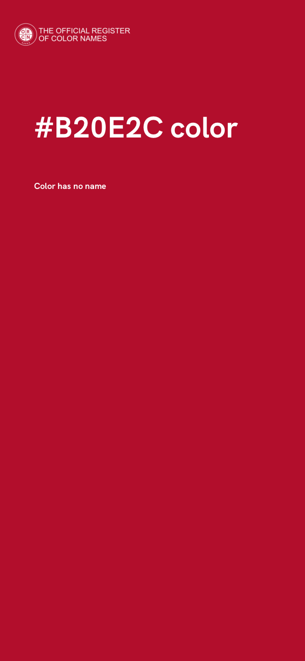 #B20E2C color image