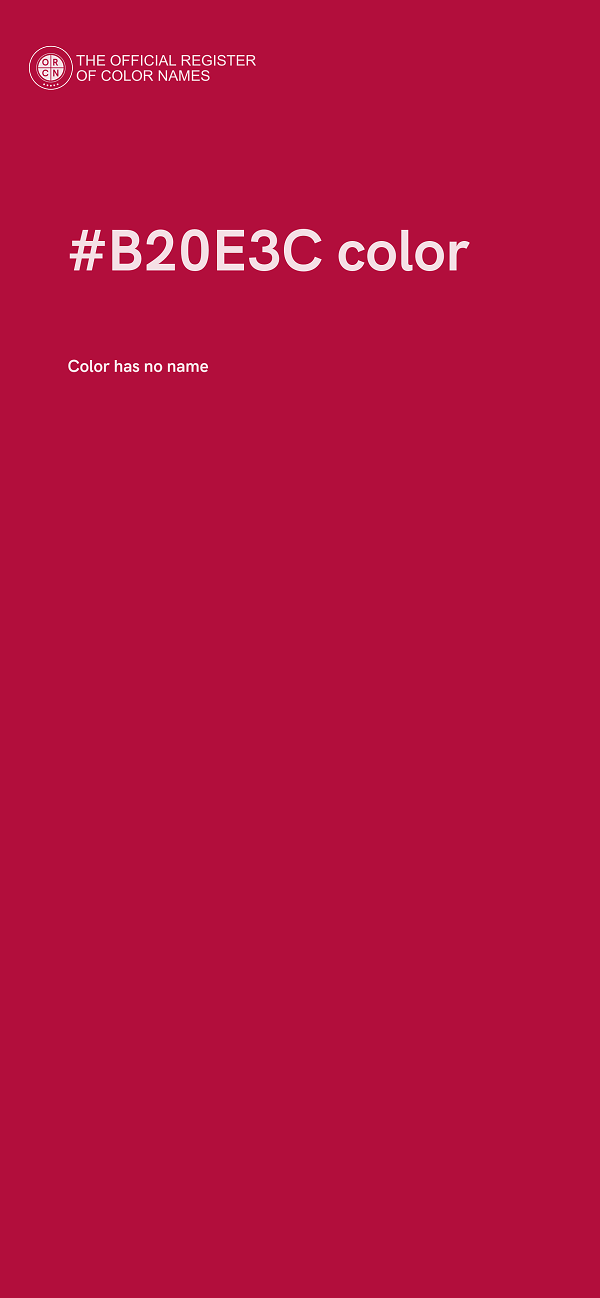 #B20E3C color image