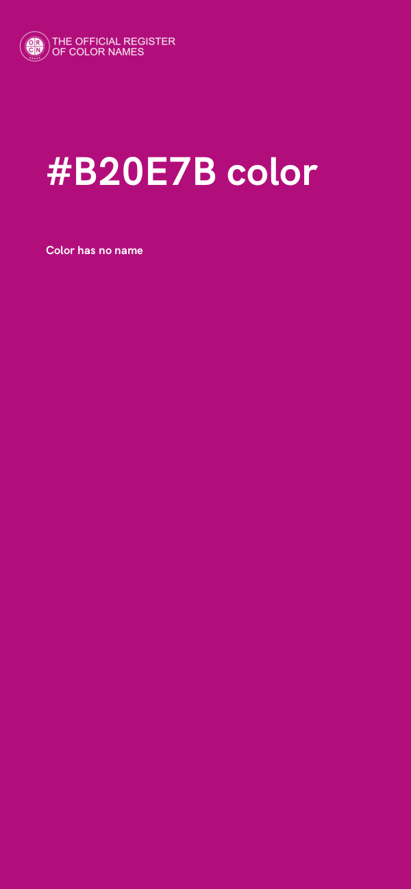 #B20E7B color image