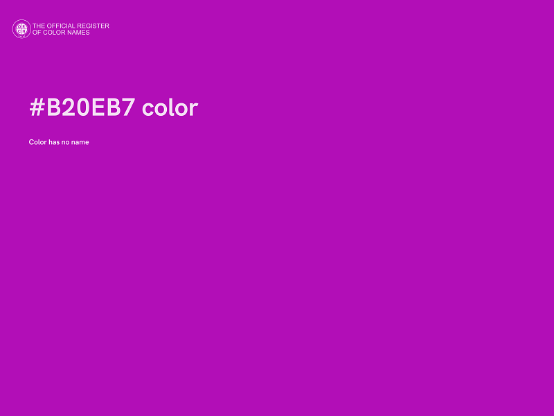 #B20EB7 color image