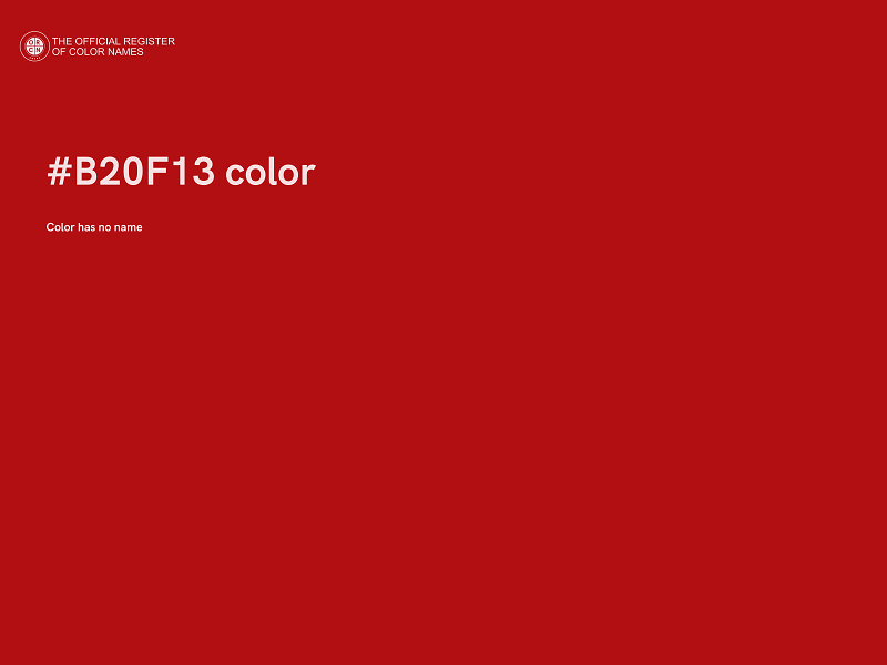 #B20F13 color image