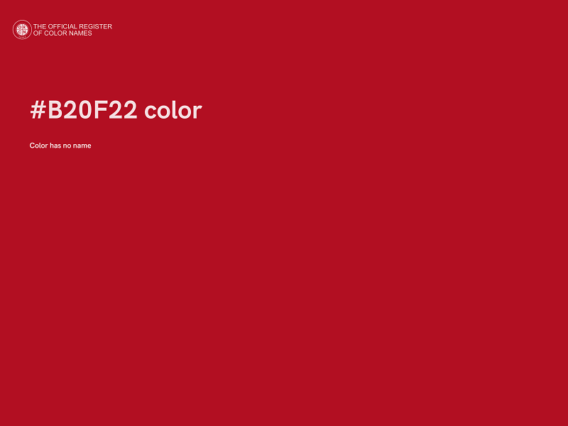 #B20F22 color image