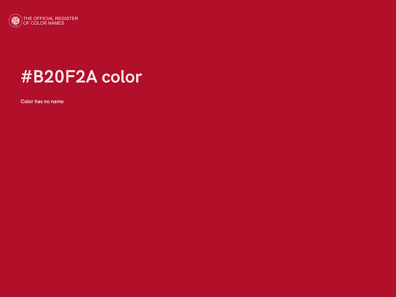 #B20F2A color image